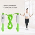thumbnail image 4 of Counting Skipping Rope Jump Ropes Sport Fitness Exercise Tool Fast Speed Counting Rope Skipping Wire, Green, 4 of 5