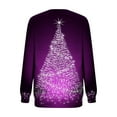 thumbnail image 3 of Hauts à Manches Longues pour Femmes Mode Femme Col Rond T-Shirt à Manches Longues Automne Imprimé Blouse Ample Hauts T-Shirts à Manches Longues pour Femmes T-Shirts d'Été pour Femmes, 3 of 4