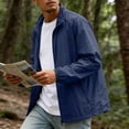 thumbnail image 2 of GrmtClth Sun Shirts for Men Long Sleeve Zip Up Uv Sun Shirts Full Zip Fishing Lightweight Quick Dry Athletic Jackets Running Summer Wear with Zipper Pocket Navy L, 2 of 8