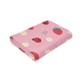 thumbnail image 6 of Kll Fleece Blanket Plush Throw Blanket Strawberry And Ladybugs,Soft Fuzzy Cozy Flannel Blanket For Couch Sofa Bed.(40"X30"), 6 of 9