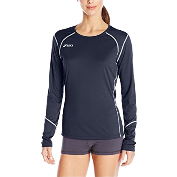 ASICS Womens Volleycross Jersey, Azul, Pequeño