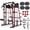M11 Smith Machine-Red (with 230LBS Plates & 18PCS Aluminum Pulleys), variant on Mikolo M11 Smith Machine Home Gym, 2200LBS Power Rack with Functional Trainer, Cable Crossover, LAT Pulldown, Low Row, Landmine and Plate Storage for Full Body Strength Training