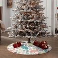 thumbnail image 4 of Rateoe Easter Rabbit Pattern Christmas Tree Skirt with Ties , Christmas Tree Decorations, Farmhouse Christmas Decor Xmas Holiday Decorations-, 4 of 6