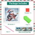 thumbnail image 7 of 5D DIY diamond art painting kit, rainy day monkey special shape diamond canvas, namely can decompress and relax and can be used for home wall decoration, 7 of 7