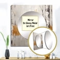 thumbnail image 3 of Designart "Tree Monochrome Of Gray III" Tree Monochrome Square Mirror For Wall Decor - Large Gold Square Printed Wall Mirror Art - Square Traditional Mirror - Wall Mounted Square Large Mirror, 3 of 5