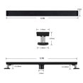 thumbnail image 2 of Linear Shower Drain with Tile Insert Grate, inFlat Reversible Matte Cover, Rectangle Floor Drain Brushed Stainless Steel Including Hair Strainer, 2 of 6