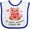 White and Royal, variant on Inktastic My Great Grandma Loves Me Bear and Hearts Boys or Girls Baby Bib