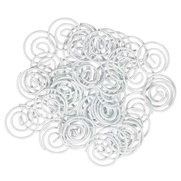 50-Pack of Clear Plastic Ring Clips
