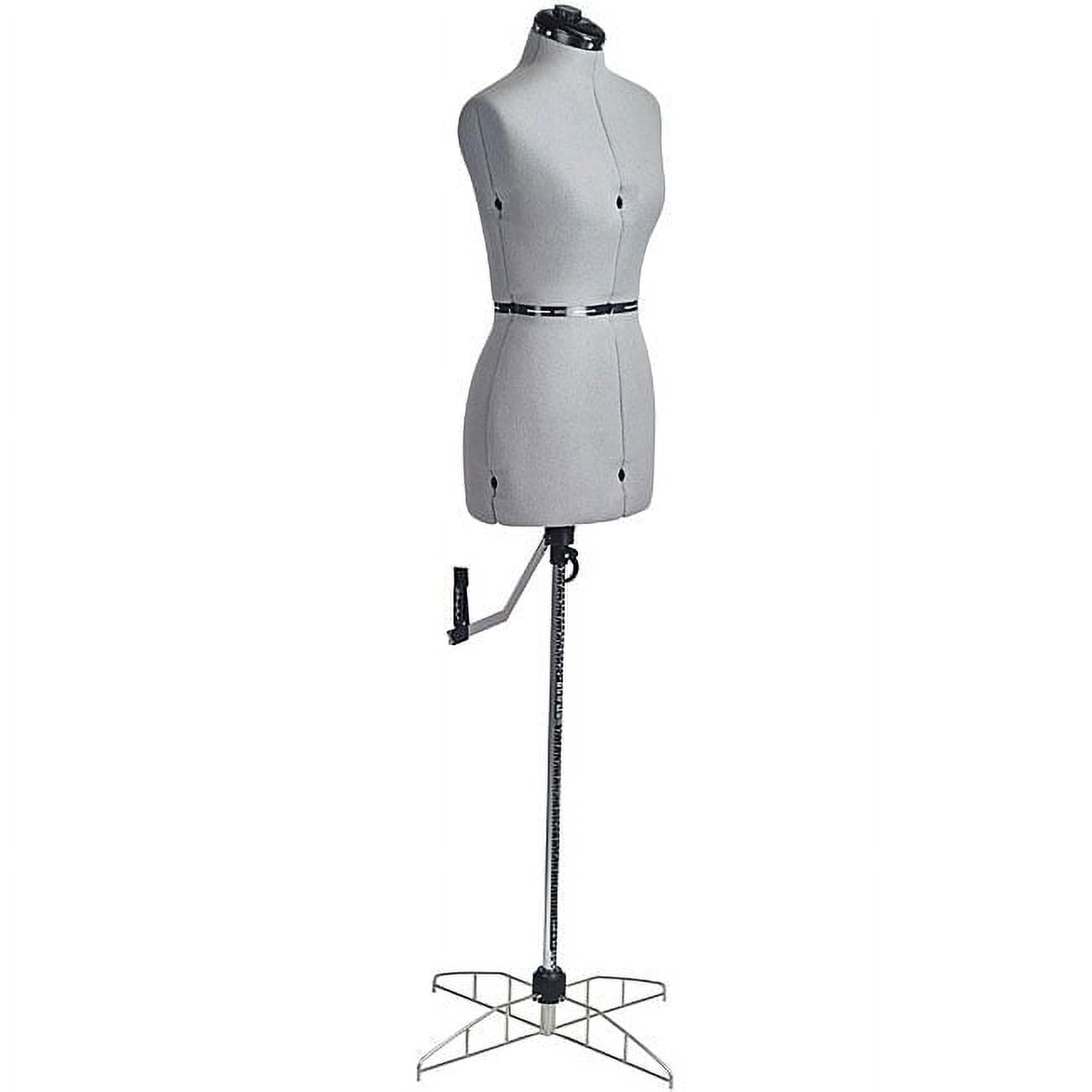 FAMILY DRESSFORM FM-L Family Large Adjustable Mannequin Dress Form Grey