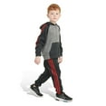 thumbnail image 3 of Toddler Boy adidas Melange Fleece Jacket & Pants Set Color: Charcoal Gray Size: 4T, 3 of 4