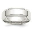 thumbnail image 3 of 925 Sterling Silver 7mm Bevel Edge Band Ring Size 5.5, 3 of 5