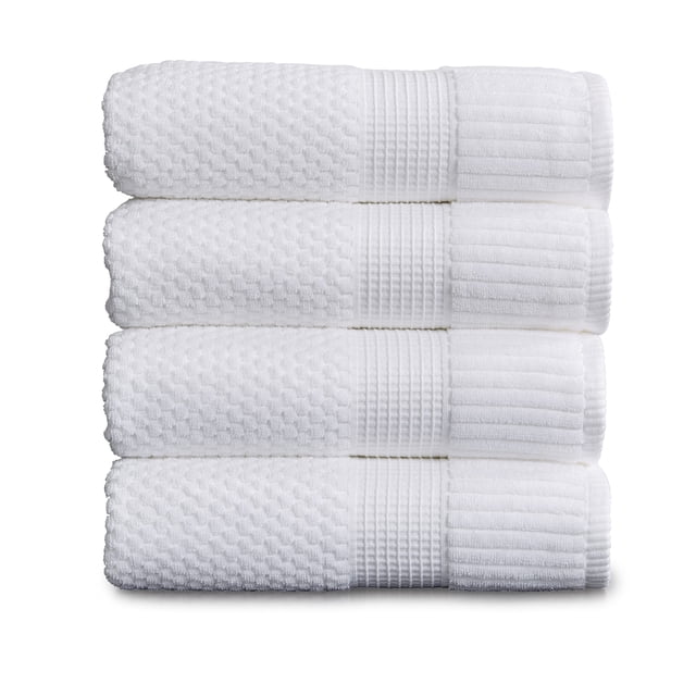Toallas de baño NY Loft Trinity Collection 100% algodón, paquete de 4