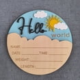 thumbnail image 6 of Hello Sign for Baby Photography Hospital Souvenir Newborns Shower Board Nursery Wall Display Ornament, 6 of 8