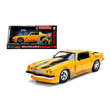 1977 Fiat 124 Engine JADA 1:24 W/B - HOLLYWOOD RIDES - TRANSFORMERS - BUMBLEBEE - 1977 CHEVROLET CAMARO CONCEPT 99383-MJ ()