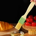 thumbnail image 3 of Farfi 3Pcs Barbecue Oil Brush High-temperature Resistant Cooking Plastic DIY Baking Bakeware Bread Cook BBQ Brush Kitchen Gadgets (Wooden Color), 3 of 13