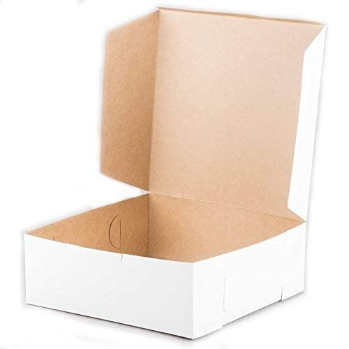 Square White 1-Piece Cake Box 5-Inch High, 8x8 Inch, Pack ... Square White 1-Piece Cake Box 5-Inch High, 8x8 Inch, Pack ...
