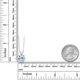 thumbnail image 6 of Gem Stone King 14K White Gold Sky Blue Topaz Pendant Necklace for Women | 4.77 Cttw | Gemstone November Birthstone | Round 10MM | With 18 inch Chain, 6 of 6
