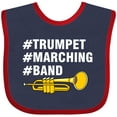 thumbnail image 3 of Inktastic #trumpet #marching #band Hashtag White Text Boys or Girls Baby Bib, 3 of 4