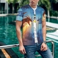 thumbnail image 6 of KLL Red And Blue Fire Dragon A for Men's Baseball Shirts,Short Sleeve Casual Shirts Button Down Shirt for Men Beach Summer Wedding Shirt-XX-Large, 6 of 7