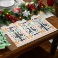 thumbnail image 4 of asddcavvf Easter Bunny Egg Pattern Linen Print Kitchen Dining Room Insulated Decorative Placemat（1）, 4 of 7