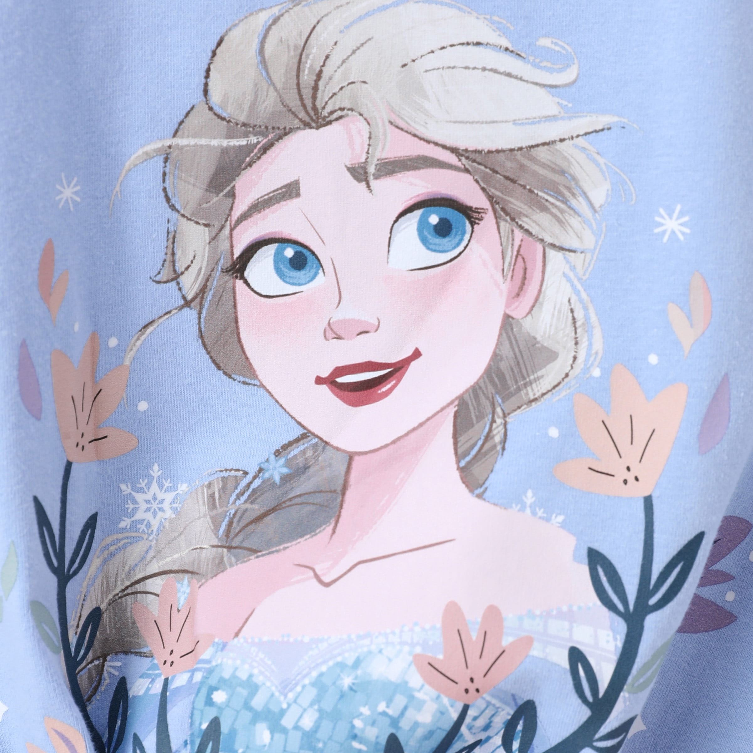 Disney Frozen Girls Elsa Graphic Tee Tank Top and Shorts Bottoms Blue Floral Summer Holiday Outfits Baby Toddlers 2T