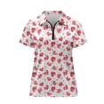 thumbnail image 6 of Whosucclay Collared Tennis Shirts for Hiking Outdoor Golf, Polyester Moisture Wicking Breathable Polo Shirts, Heart Candy Kisses Size Large, 6 of 10