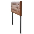 Rest Haven Harrington Faux Leather Upholstered Headboard, King, Camel