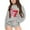 Swt 129# Grey, variant on WAYUTE Sweatshirts for Girls Graphic Hooded Sweatshirt Long Sleeve Pullover Casual Soft Cozy Sports Athletic Jacket for Kids and Toddler