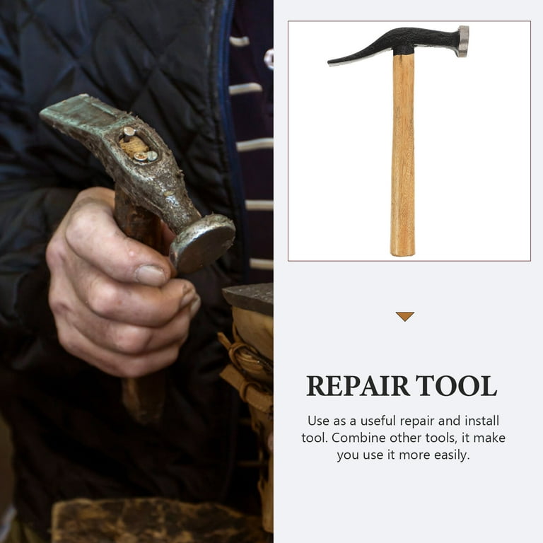 Shoe Repairing Hammer Wooden Handle Hammer DIY Leather Hammer Tack Shoes  Hammer 