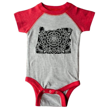 

Inktastic Oregon Silhouette Mandala Gift Baby Boy or Baby Girl Bodysuit
