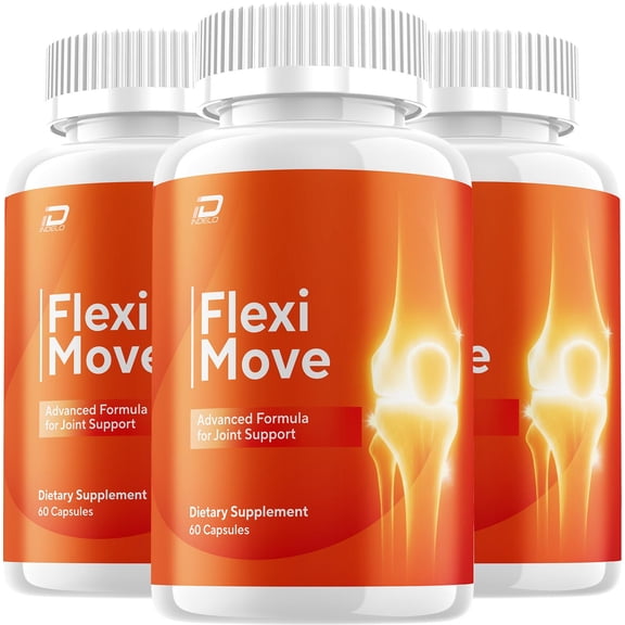 Flexi Move Capsule - FlexiMove Advanced Formula for Joint Support Supplement, 3 Pack, 180 Capsules