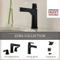 thumbnail image 4 of Delta 77480-BL Zura 23" Wall Mount Towel Bar with Glass Shelf In Matte Black, 4 of 4