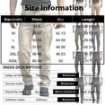 thumbnail image 3 of Domzest Mens Tactical PantsStretch Flex Ripstop Quick Dry Cargo Pants Lightweight Outdoor Water Resistant Hiking Trousers Khaki L, 3 of 9