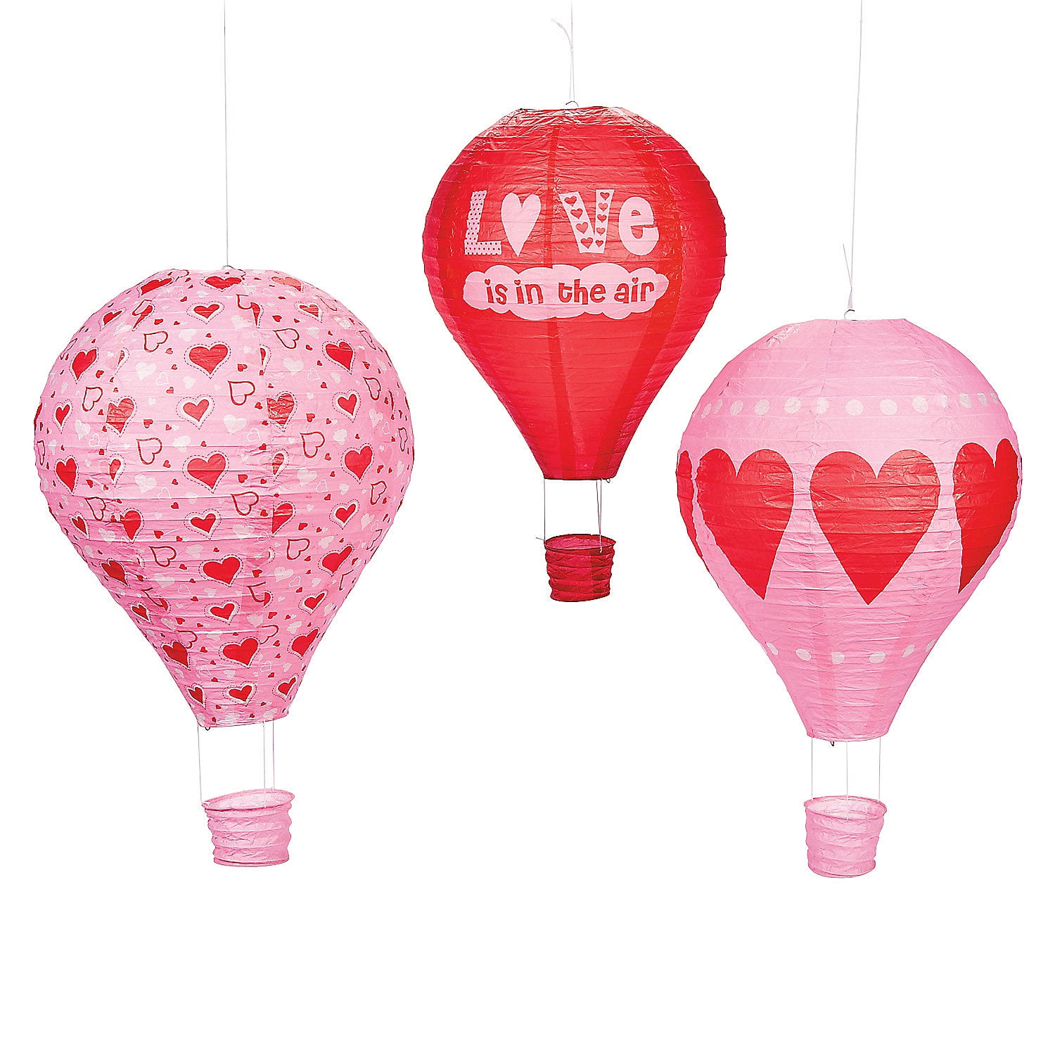 Valentine Hot Air Balloon Paper Lanterns Party Decor 3
