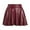 A-Wine273, variant on XIAONU Women's Leather Pleated Mini Skirt High-Waist Flared Skirt Sleek Edgy Party Daily Wear