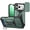 Darkgreen, variant on Mofio Case for iPhone 18 Pro Max, Slide Camera Lens Cover, Rotating Ring Kickstand, Hidden Credit Card Holder Slot, Magnetic Car Mount Ready PC TPU Heavy Duty Cover, Darkgreen