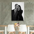 thumbnail image 3 of Michelle Obama And Barack Obama Black And White Room Aesthetic Poster Print Art Wall Painting Canvas Posters Gifts Modern Bedroom Decor 12x18inch(30x45cm), 3 of 6