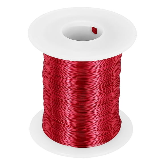 Uxcell 28 AWG Magnet Wire, 28 Gauge Enameled Copper Wire, 8 oz Magnetic Coil Wire for Transformer, Motor, Electric, 155C(311F)
