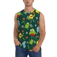 thumbnail image 6 of Daiia Sport Monster Printed Men's Tank Tops,Casual Soft Sleeveless Gym Muscle Shirts Bodybuilding Tee-3X-Large, 6 of 8
