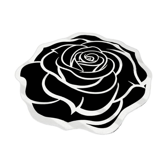 Hearth & Gear Tapis en Gel de Silice pour Salon Chambre Couloir Tapis en Terre de Diatomées avec Motif de Rose Unique Doux Confortable Plancher Petite Couverture Grandes Couvertures Chaudes Tapis de Chambre 8x10 Tapis de Chambre