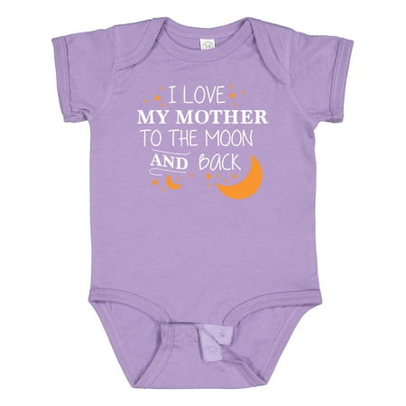 

Inktastic I Love My Mother to the Moon and Back Gift Baby Boy or Baby Girl Bodysuit