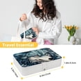 thumbnail image 5 of Wolf Portable PU Leather Jewelry Organizer with Necklace Holder, Jewelry Stand, and Earring Holder - Removable Compartment Included, 5 of 6