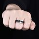 thumbnail image 2 of Anillo giratorio TANGJMXG Alivio de ansiedad Titanio negro 8 mm, 2 of 5