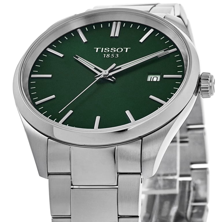 Tissot PR 100 Quartz Green Dial Watch T1502101109100 - Walmart.com