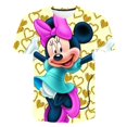 thumbnail image 1 of Camiseta de Mickey Mouse para regalo de cumpleaños de 4 a 14 años, camisetas de manga corta a la moda de verano, camisetas informales de dibujos animados de la serie Disney 4T Gao Jinjia LED, 1 of 2