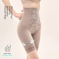 thumbnail image 2 of Pantalones de biocerámica con cremallera y cintura alta para abdomen, pantalones de seguridad para realce de cadera, ajustados y correctores para posparto, 2 of 5