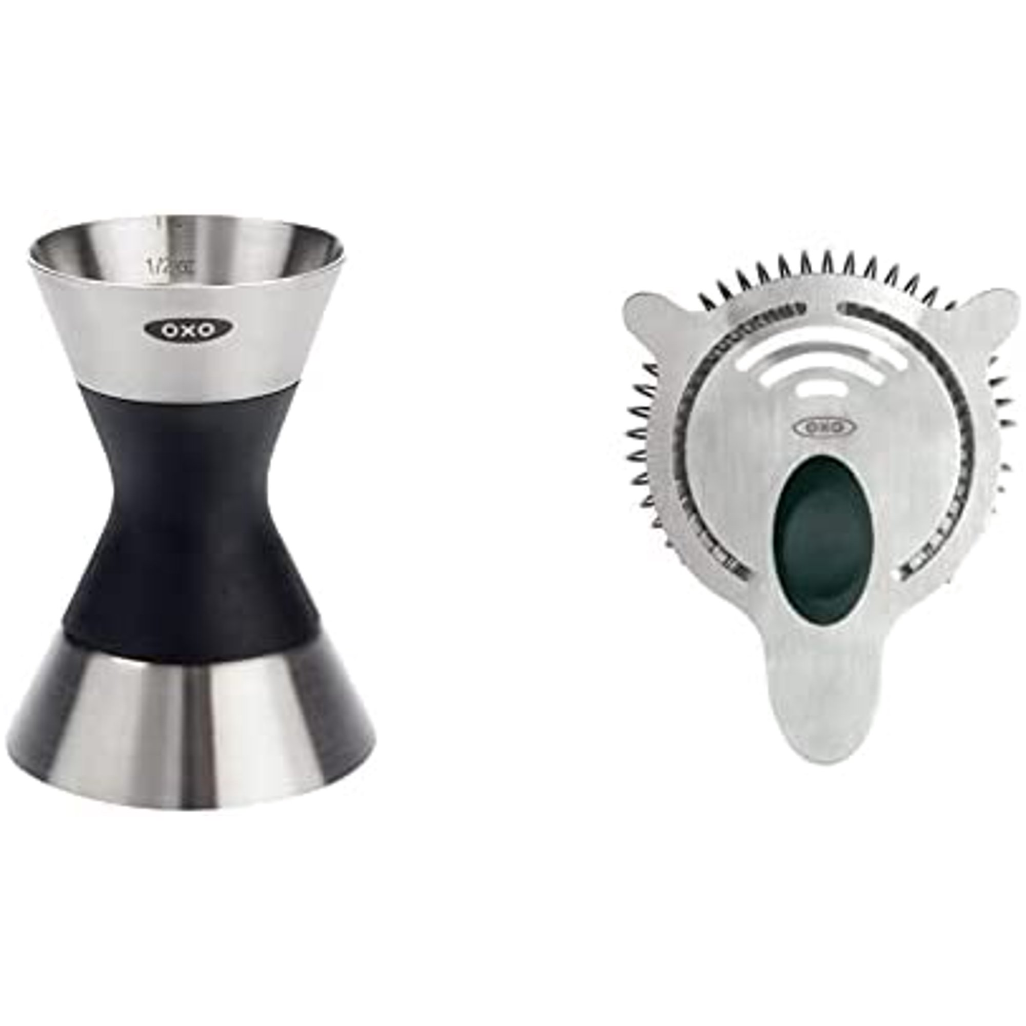 OXO SteeL Double Jigger & SteeL Cocktail Strainer