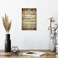 thumbnail image 2 of Elephant Stock Kitchen Inspiration Wall Art - Vertical Canvas Wall Art - Dining Room Wall Decor - Inspirational And Typography Canvas - Black And Red Decor - 8" x 12", 2 of 8