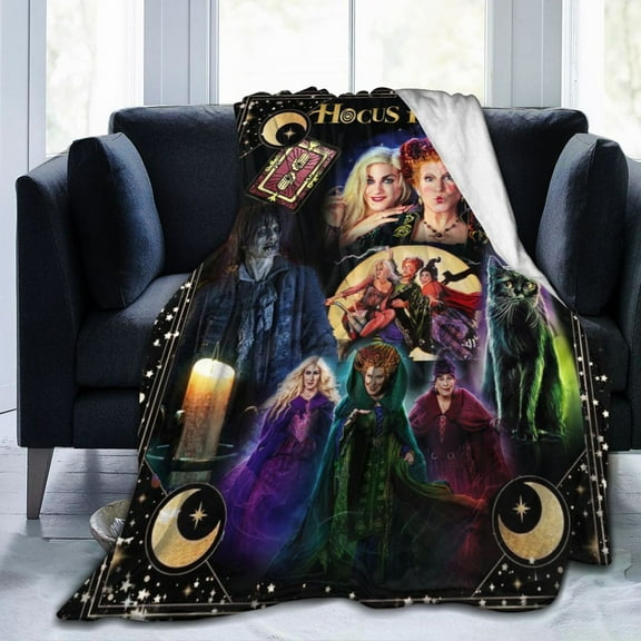 Hocus Pocus Kids Adults Ultra-Soft Micro Fleece Blanket Throw All Season Fuzzy Lightweight Throw Blankets For Office Company Home Couch Bed Sofa 50"X40"