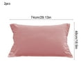 thumbnail image 3 of 2-Pack Velvet Touch Pillowcases for Hair Care and Skin Protection, Soft Microfiber Bedding Set with Wrinkle Control, Vegan-Friendly Sleep Accessories for Home Use, 3 of 6